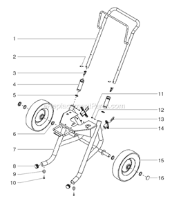 Page D Diagram and Parts List for EPX2505 0507009 SprayTECH Paint Sprayer