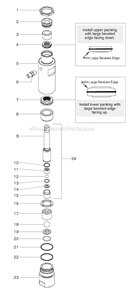 Page D Diagram and Parts List for EPX2305 0507017 SprayTECH Paint Sprayer