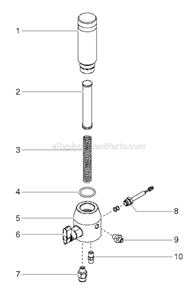 Page E Diagram and Parts List for EPX2305 0507017 SprayTECH Paint Sprayer