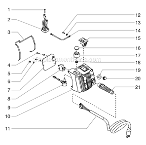 Page F Diagram and Parts List for EPX2305 0507017 SprayTECH Paint Sprayer