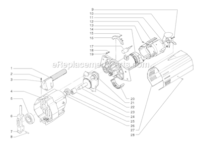 Page D Diagram and Parts List for EP2105 0508006 SprayTECH Paint Sprayer