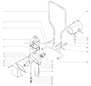 Page A Diagram and Parts List for ED655 0508028 SprayTECH Compressor