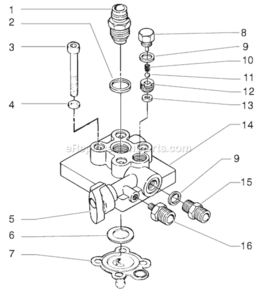 Page C Diagram and Parts List for ED655 0508028 SprayTECH Compressor