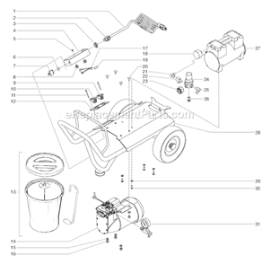Part Location Diagram of 0524447 SprayTECH Electrical Housing
