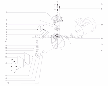 Page C Diagram and Parts List for AIRCOAT 0508074 SprayTECH Paint Sprayer