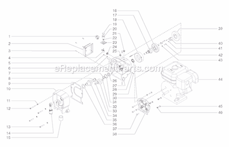 Page B Diagram and Parts List for GPX750 0509004 SprayTECH Paint Sprayer