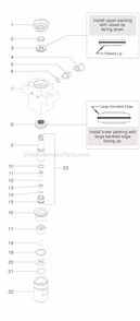 Page C Diagram and Parts List for GPX750 0509004 SprayTECH Paint Sprayer
