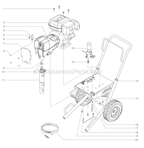 Page A Diagram and Parts List for GPX 0509023 SprayTECH Paint Sprayer