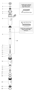 Page C Diagram and Parts List for GPX 0509023 SprayTECH Paint Sprayer