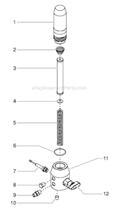 Page E Diagram and Parts List for GPX 0509023 SprayTECH Paint Sprayer