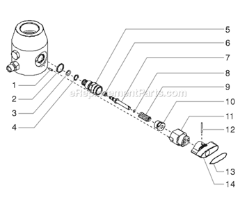 Page F Diagram and Parts List for GPX 0509023 SprayTECH Paint Sprayer