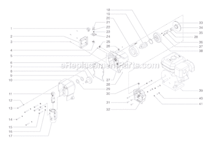 Page B Diagram and Parts List for LC1250 0509025 SprayTECH Paint Sprayer