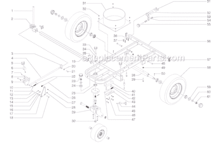Part Location Diagram of 0509232 SprayTECH Slide Tube Weldment