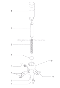Page F Diagram and Parts List for LC1250 0509025 SprayTECH Paint Sprayer