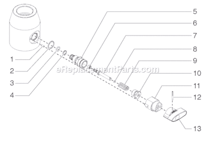 Page G Diagram and Parts List for LC1250 0509025 SprayTECH Paint Sprayer