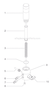 Page F Diagram and Parts List for LC1600 0509026 SprayTECH Paint Sprayer