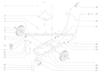 Part Location Diagram of 0509294 SprayTECH Support Bar Clamp Hex Screw