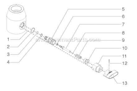 Page F Diagram and Parts List for LC750 0509027 SprayTECH Paint Sprayer