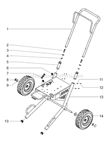Page D Diagram and Parts List for GPX80 0509037 SprayTECH Paint Sprayer