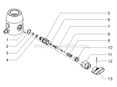 Page F Diagram and Parts List for GPX80 0509037 SprayTECH Paint Sprayer