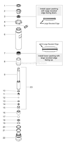 Page C Diagram and Parts List for GPX130 0509038 SprayTECH Paint Sprayer