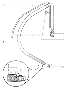 Page G Diagram and Parts List for GPX130 0509038 SprayTECH Paint Sprayer