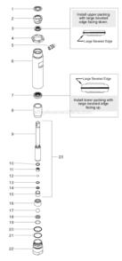 Page E Diagram and Parts List for LCX 0509040 SprayTECH Paint Sprayer