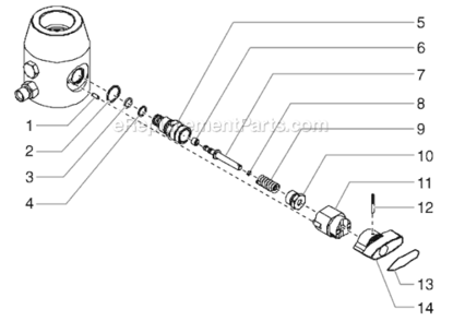 Page G Diagram and Parts List for LCX 0509040 SprayTECH Paint Sprayer