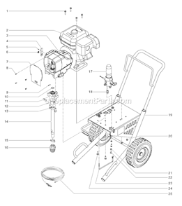 Page A Diagram and Parts List for GPX80 0509057 SprayTECH Paint Sprayer