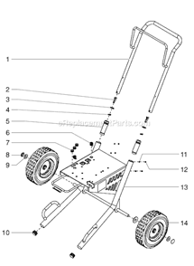 Page D Diagram and Parts List for GPX80 0509057 SprayTECH Paint Sprayer