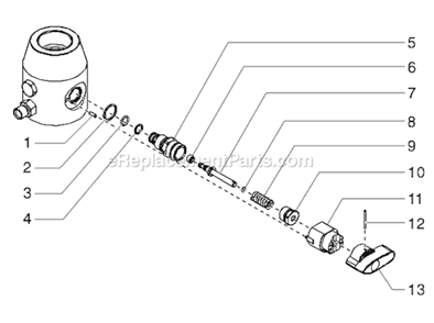 Page F Diagram and Parts List for GPX80 0509057 SprayTECH Paint Sprayer
