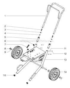 Page D Diagram and Parts List for GPX 0509058 SprayTECH Paint Sprayer