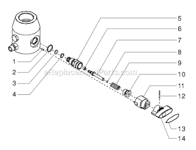 Page F Diagram and Parts List for GPX 0509058 SprayTECH Paint Sprayer