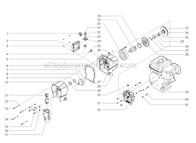 Page B Diagram and Parts List for GPX 0509059 SprayTECH Paint Sprayer