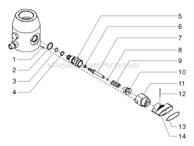 Page F Diagram and Parts List for GPX 0509059 SprayTECH Paint Sprayer