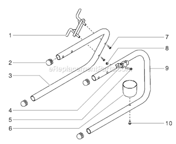 Page E Diagram and Parts List for EPX2155 0551010 SprayTECH Paint Sprayer