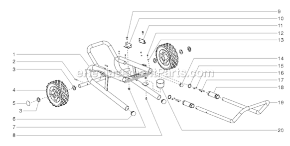 Page L Diagram and Parts List for EPX2155 0551012 SprayTECH Paint Sprayer