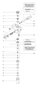 Page F Diagram and Parts List for EPX2155 0551012 SprayTECH Paint Sprayer