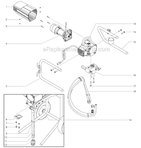 Part Location Diagram of 9890212 SprayTECH Return Hose Clamp
