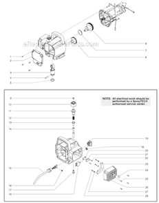 Part Location Diagram of 0551516 SprayTECH Power Cord Assembly