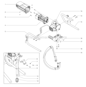 Part Location Diagram of 0509636 SprayTECH Plug, Nylon