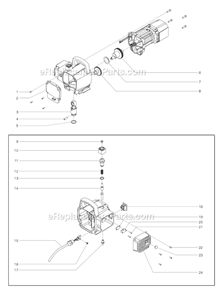 Page D Diagram and Parts List for EPX2255 0551050 SprayTECH Paint Sprayer