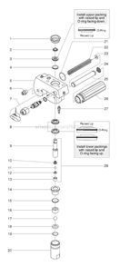 Page F Diagram and Parts List for EPX2255 0551050 SprayTECH Paint Sprayer