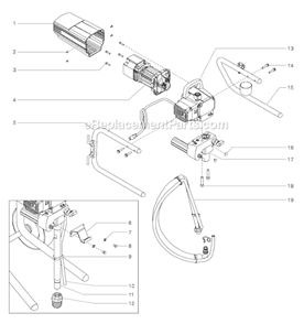 Page A Diagram and Parts List for EPX2255 0551060 SprayTECH Paint Sprayer