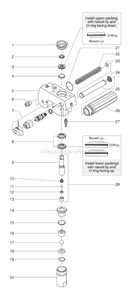 Page F Diagram and Parts List for EPX2255 0551060 SprayTECH Paint Sprayer