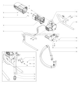 Page A Diagram and Parts List for EPX2255 0551070 SprayTECH Paint Sprayer