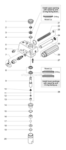 Page E Diagram and Parts List for EPX2255 0551070 SprayTECH Paint Sprayer