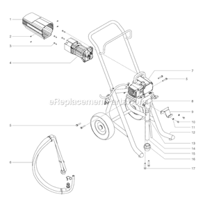 Page A Diagram and Parts List for EPX2355 0551080 SprayTECH Paint Sprayer