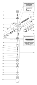 Page E Diagram and Parts List for EPX2355 0551090 SprayTECH Paint Sprayer