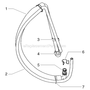 Part Location Diagram of 0551437 SprayTECH Siphon Tube Assembly